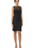 Allover Lace Cutout Back Short Bridesmaid Dress